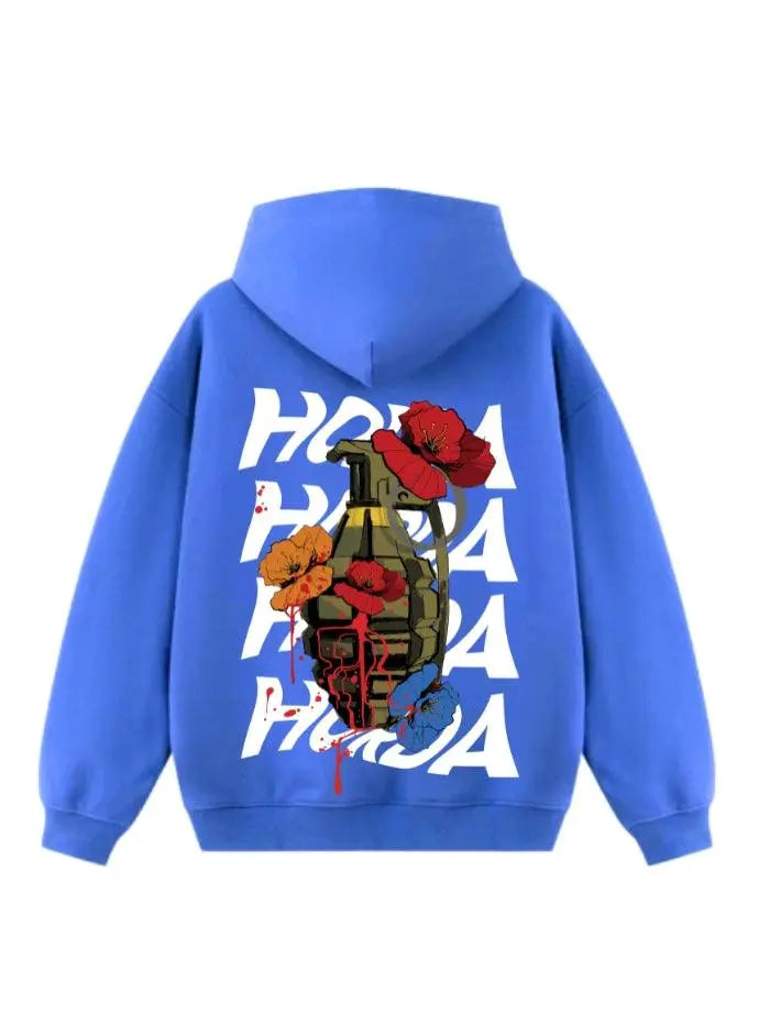 Hoodie boxy fit con cappuccio 100% cotone Bomb Oversize Fit 460 grammi