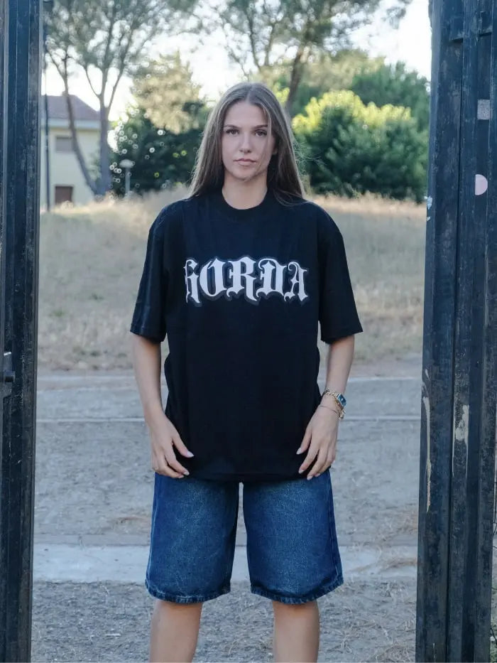 T-shirt Boxy Fit 100% cotone Horda Gotic
