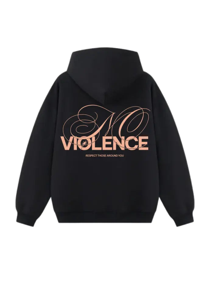 Felpa Boxy Fit 380g Cotone Premium – No Violence Streetwear Made in Italy