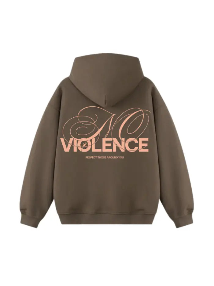 Felpa Boxy Fit 380g Cotone Premium – No Violence Streetwear Made in Italy