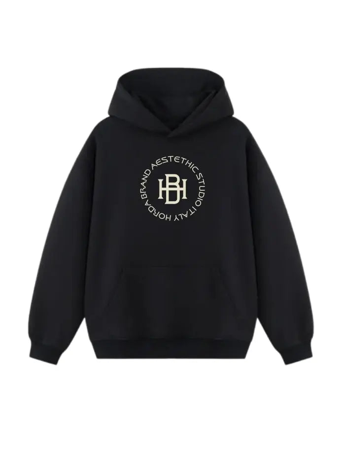 Felpa Boxy Fit Streetwear Italiana – HORDA 380g, Cotone Alta Qualità - Aestethic