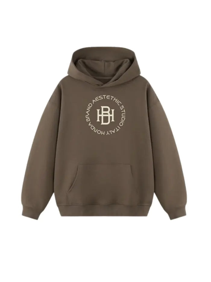 Felpa Boxy Fit Streetwear Italiana – HORDA 380g, Cotone Alta Qualità - Aestethic