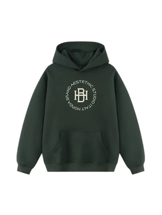 Felpa Boxy Fit Streetwear Italiana – HORDA 380g, Cotone Alta Qualità - Aestethic