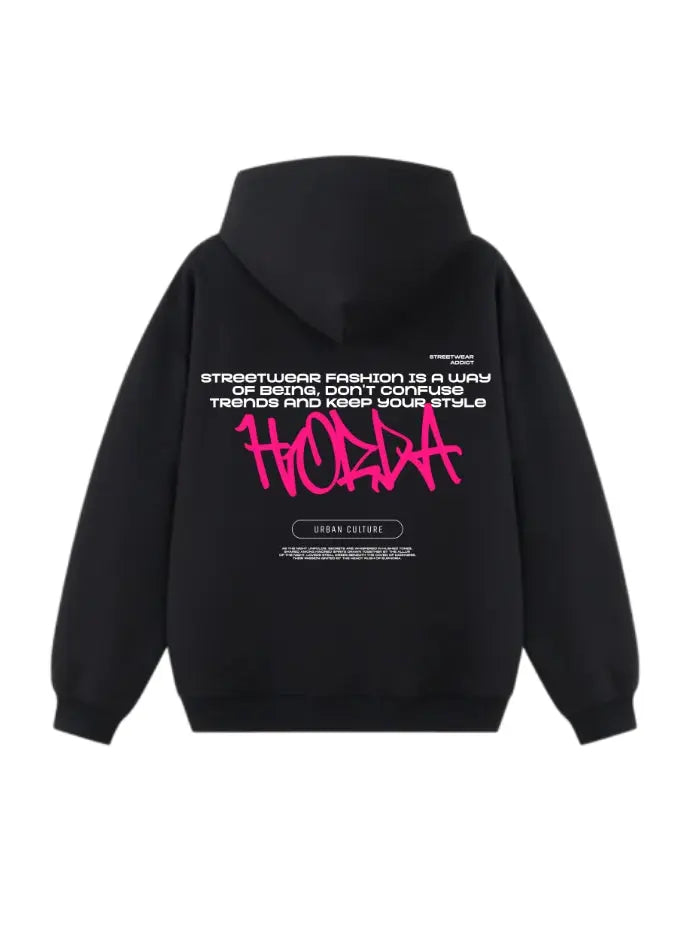 Felpa Boxy Fit 380g Cotone Garzato – Y2K Fucsia Streetwear