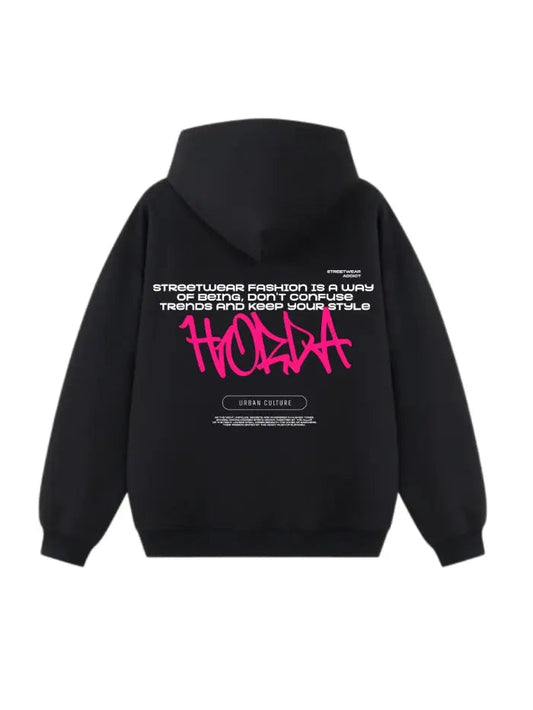 Felpa Boxy Fit 380g Cotone Garzato – Y2K Fucsia Streetwear