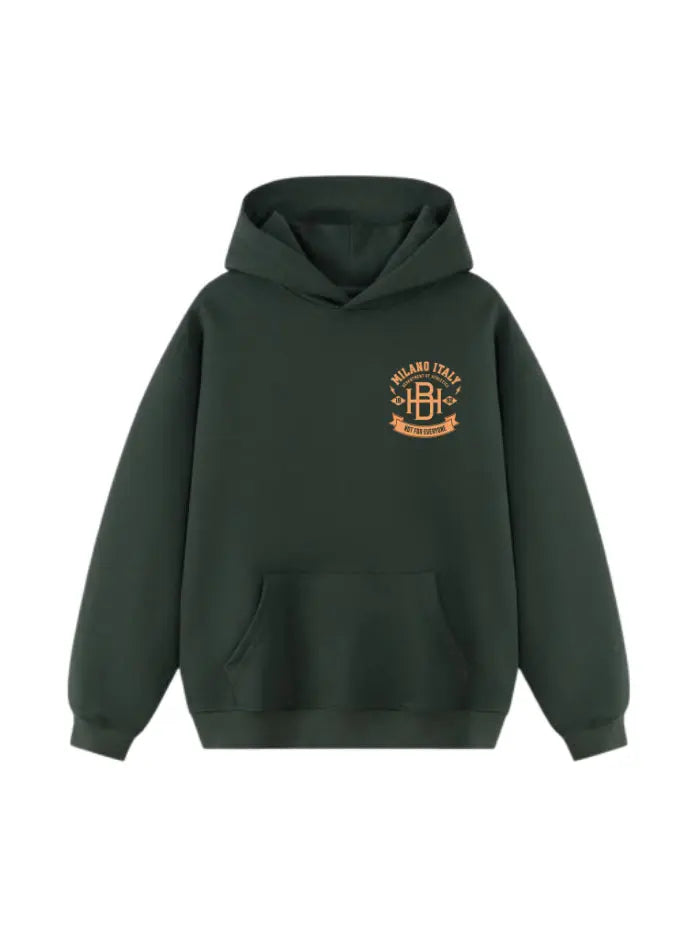 HORDA Felpa Streetwear 380g – Fit Boxy e Tessuto Italiano Premium - Basic College
