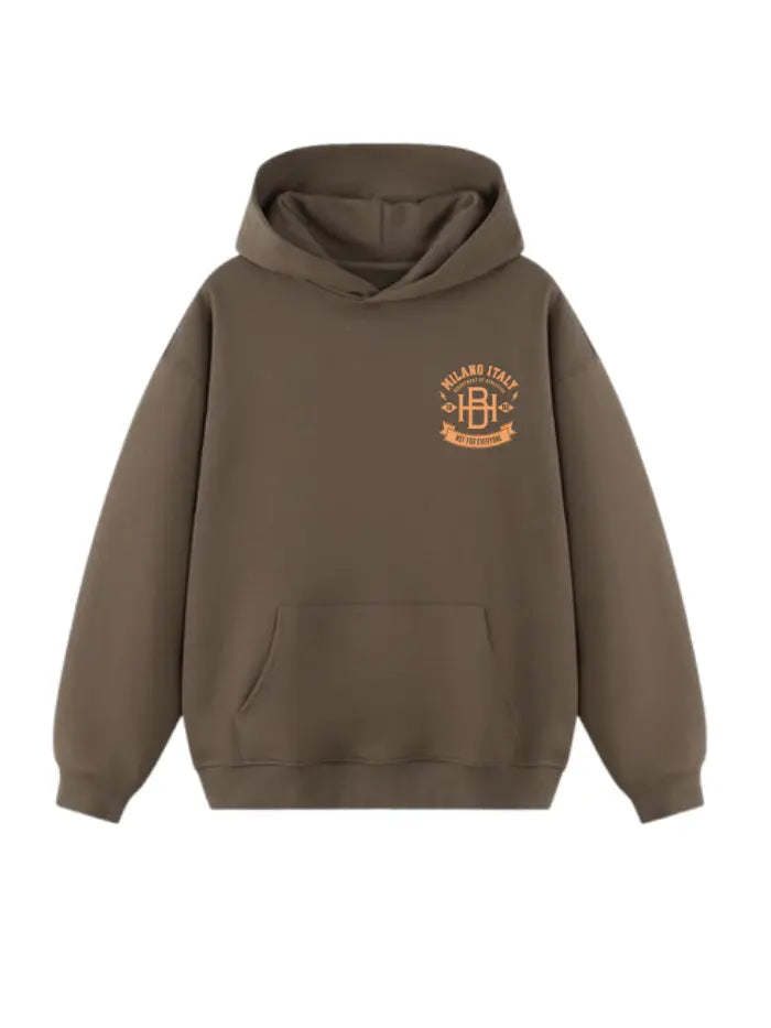 HORDA Felpa Streetwear 380g – Fit Boxy e Tessuto Italiano Premium - Basic College