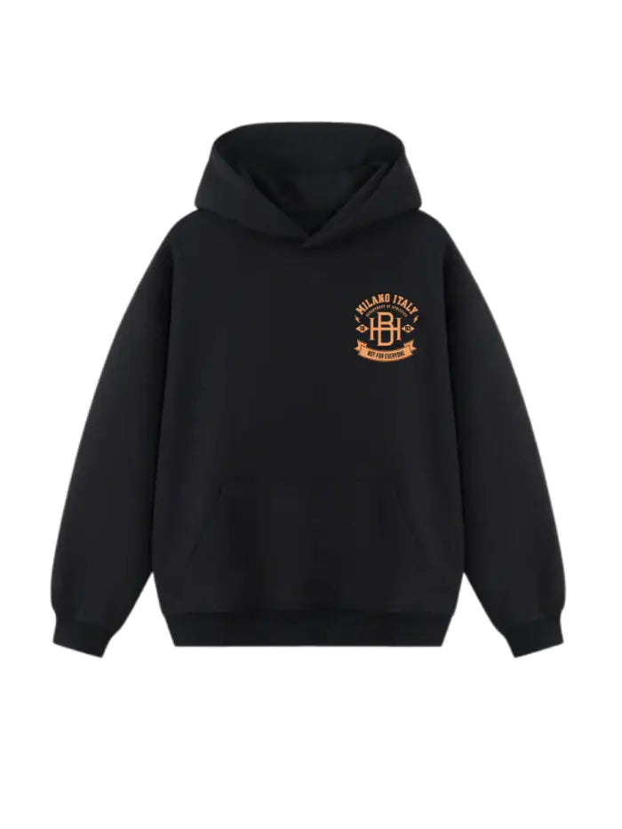 HORDA Felpa Streetwear 380g – Fit Boxy e Tessuto Italiano Premium - Basic College