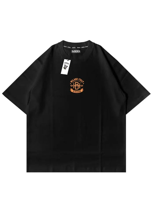 T-shirt Boxy Fit 100% Cotone Resistente Streetwear Italiano - College