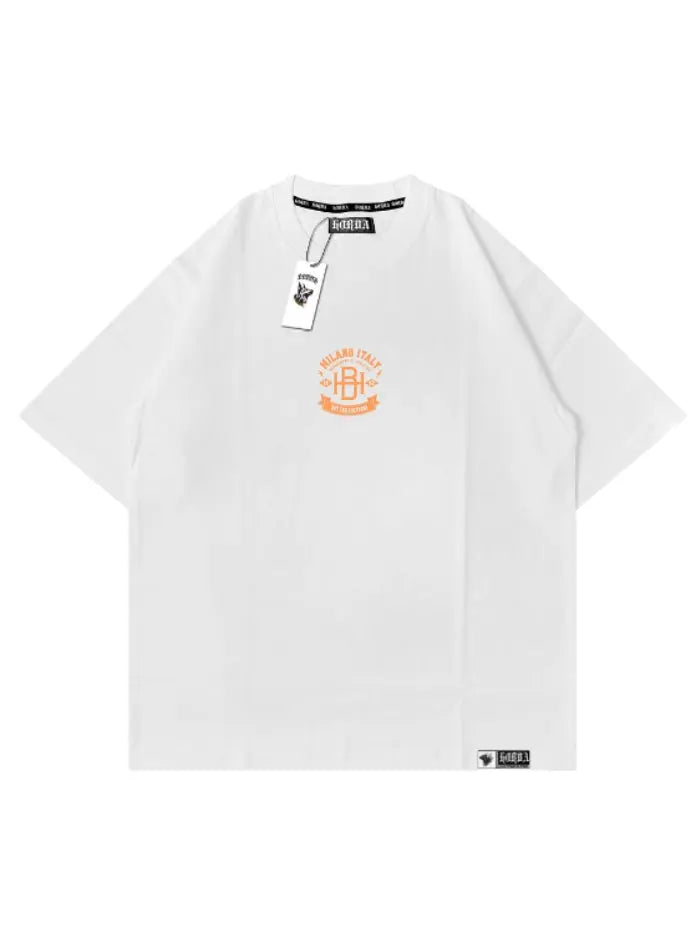 T-shirt Boxy Fit 100% Cotone Resistente Streetwear Italiano - College