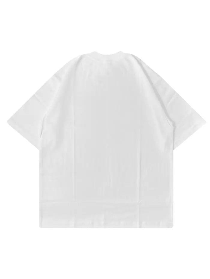 T-shirt Boxy Fit 100% Cotone Resistente Streetwear Italiano - College