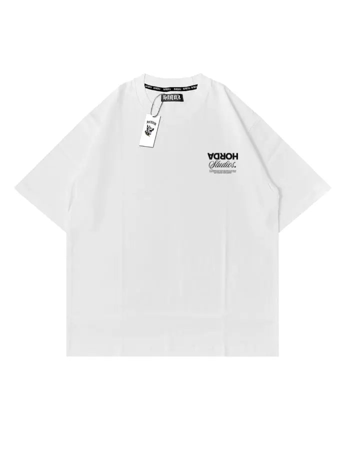 T-shirt "Reverse" 100% Cotone Vestibilità Oversize Made in Italy