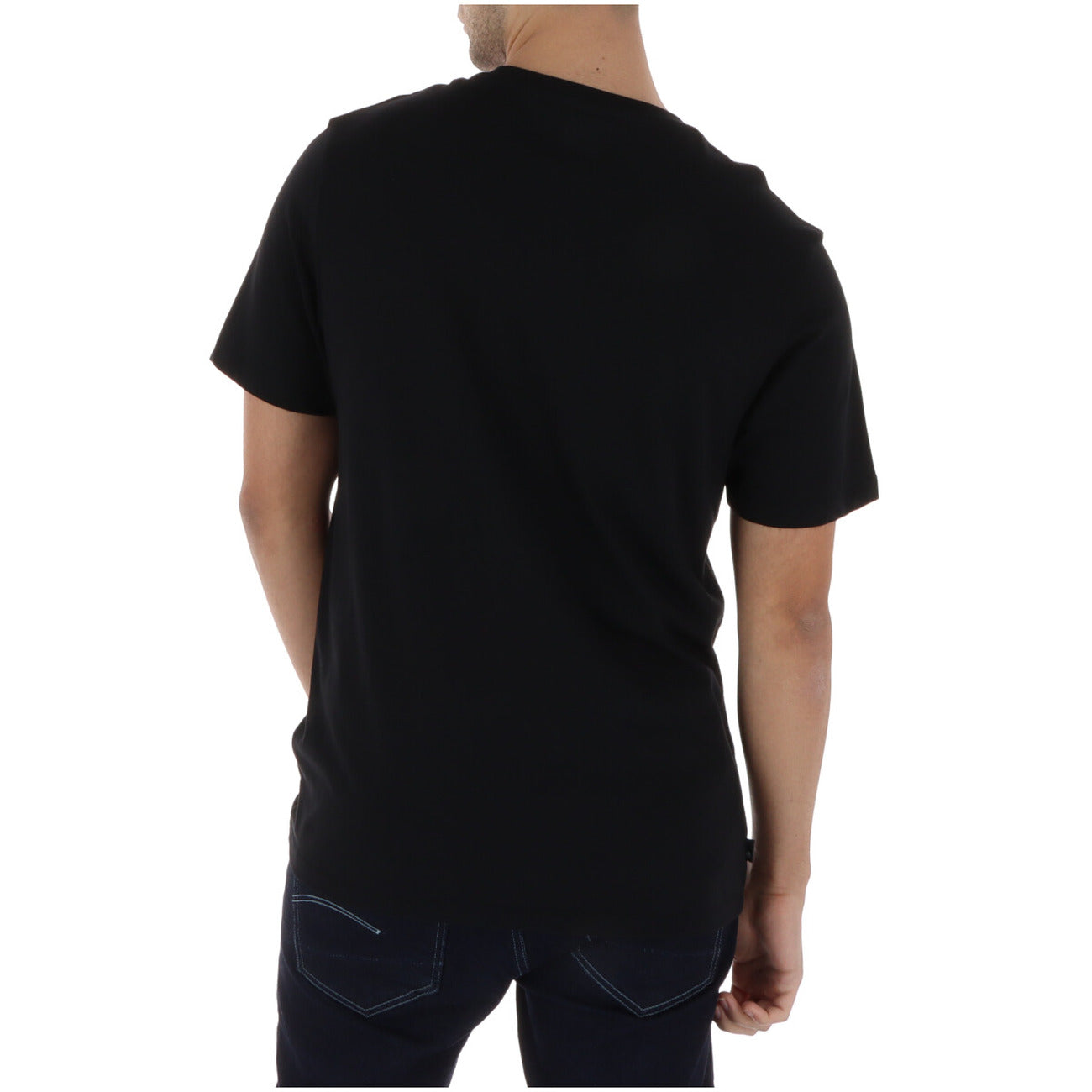 Timberland T-Shirt Uomo Nera con Logo Frontale e Maniche Corte
