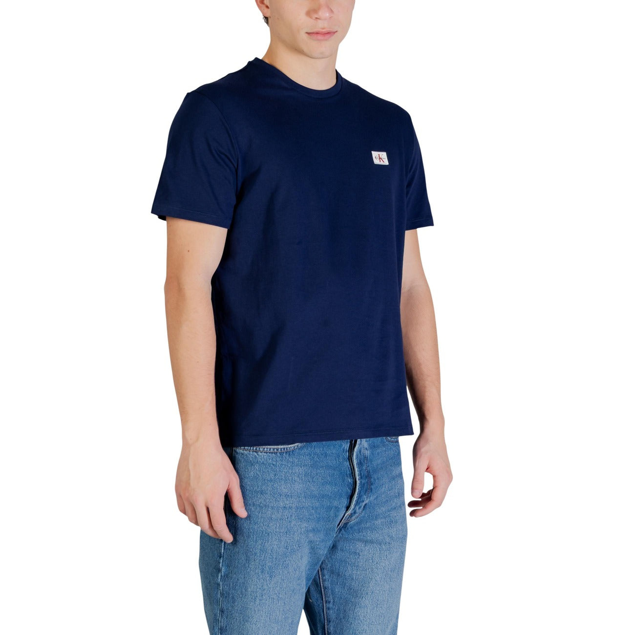 T-Shirt Uomo Calvin Klein Blu Navy con Logo CK
