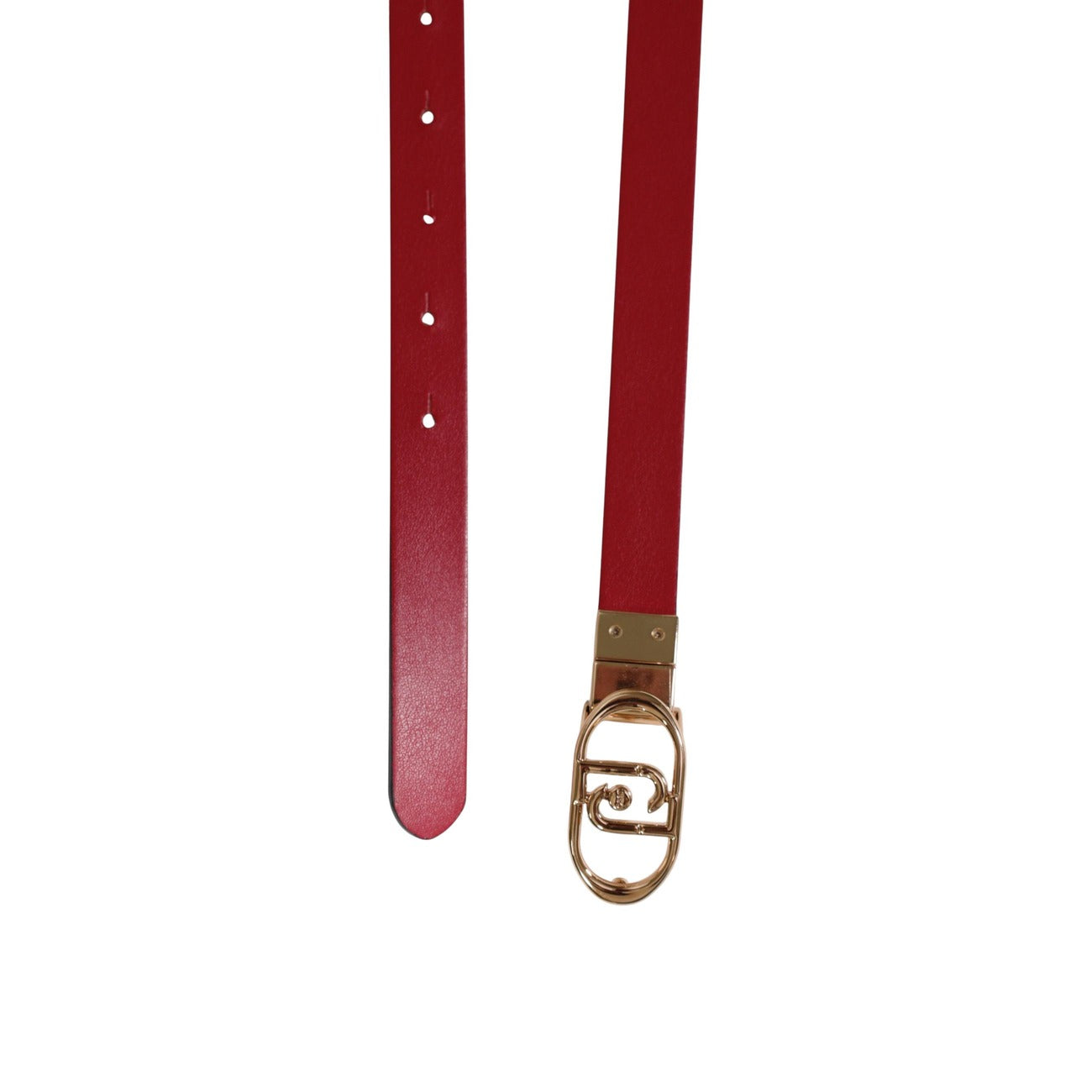 Cintura Liu Jo da donna con stampa monogram nera e fibbia oro
