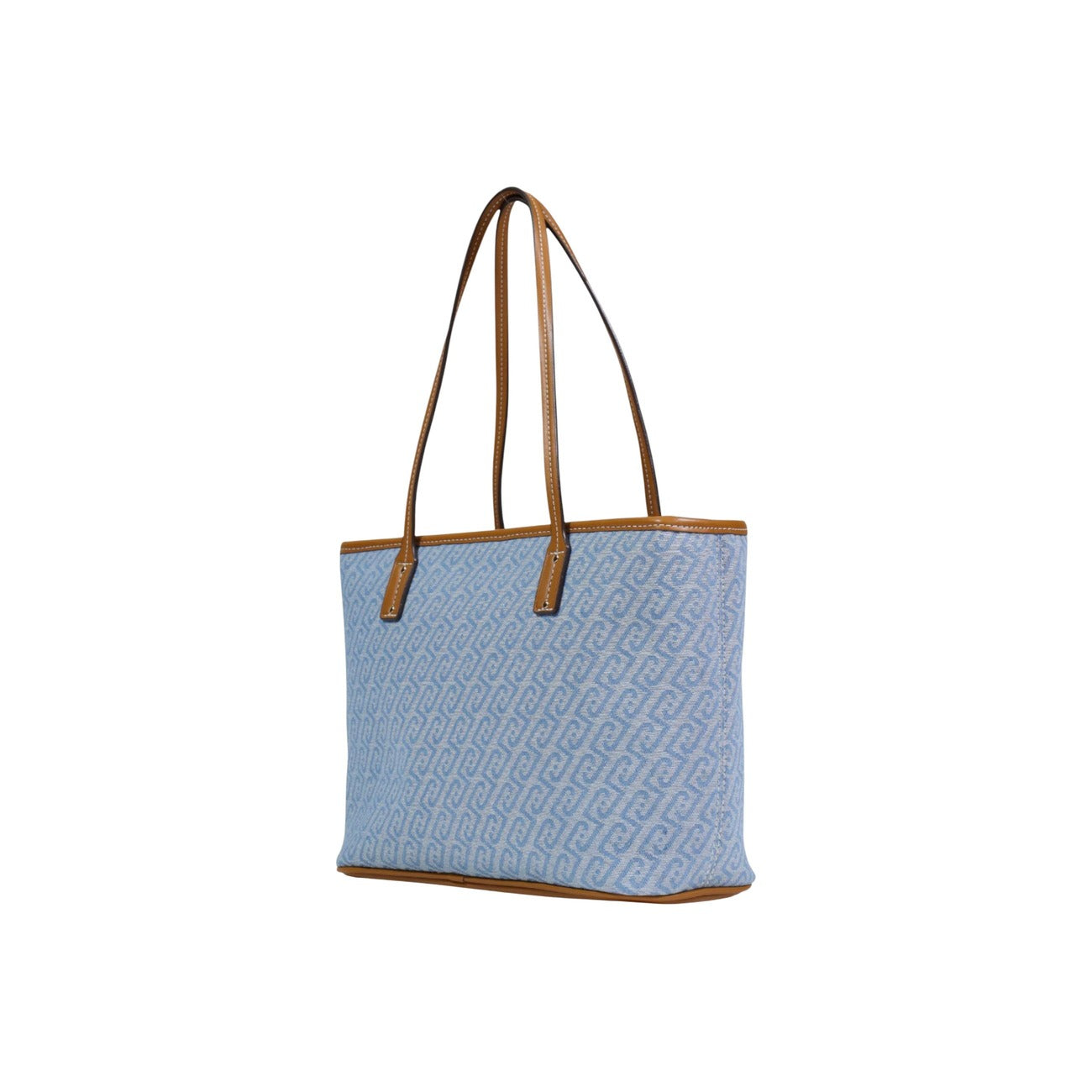 Liu Jo Borsa Donna Shopper Azzurra con Logo All Over