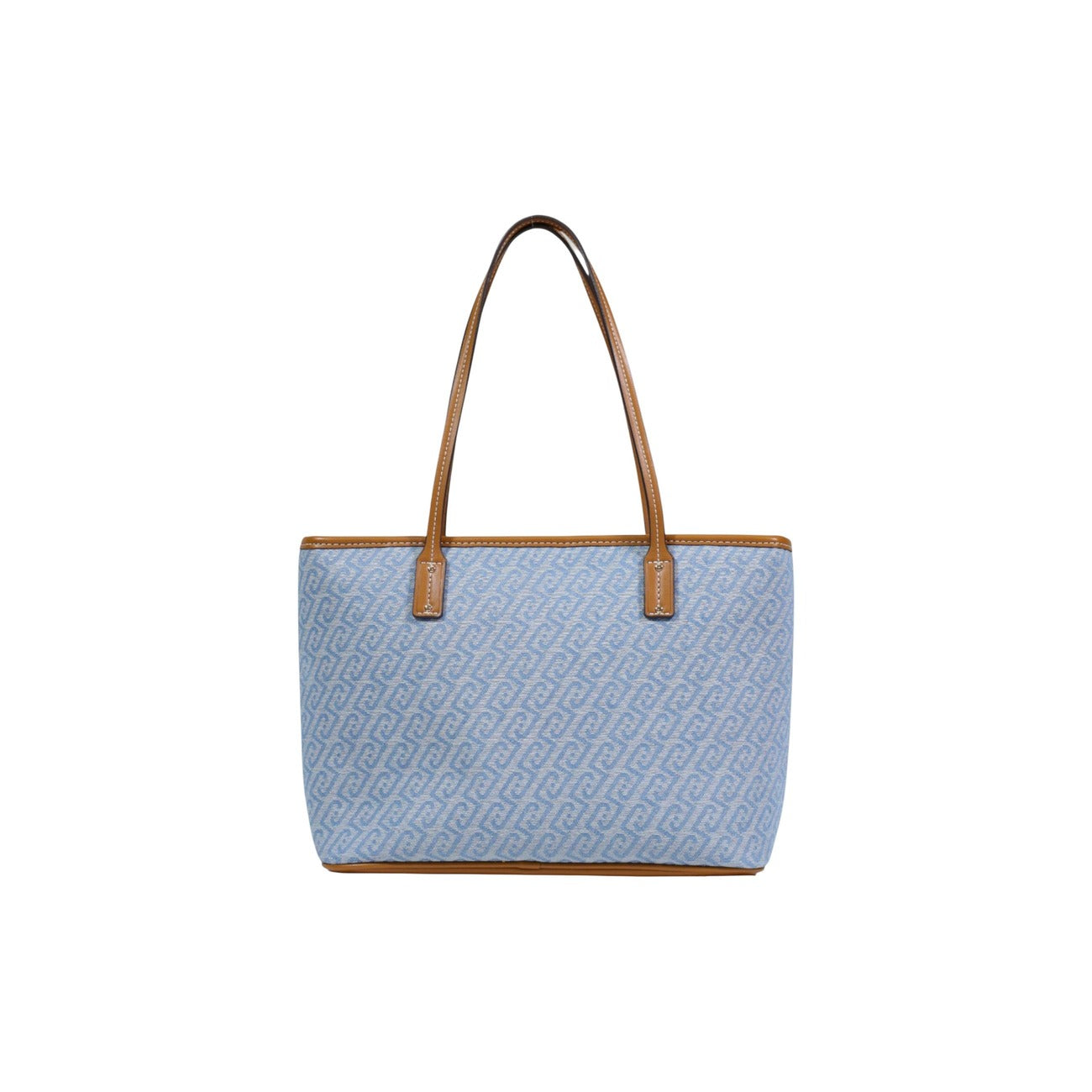 Liu Jo Borsa Donna Shopper Azzurra con Logo All Over
